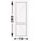 Готовая пластиковая межкомнатная дверь Veka WHS 750x2000 Правая