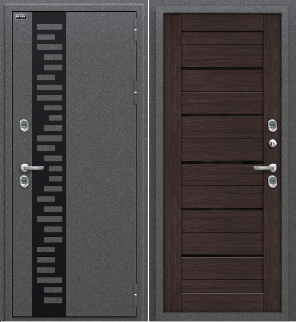 Металлическая дверь IzoTermo 110-1 Wenge