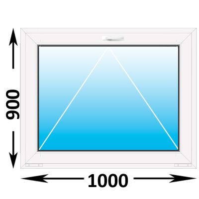 Пластиковое окно Melke Lite 70 фрамуга 1000x900
