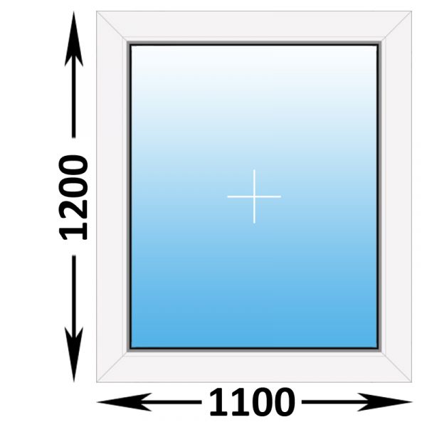 Пластиковое окно Veka WHS глухое 1100x1200 (ширина Х высота)  (1100Х1200)