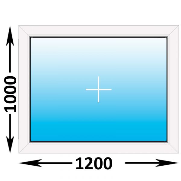 Пластиковое окно Veka WHS глухое 1200x1000 (ширина Х высота)  (1200Х1000)