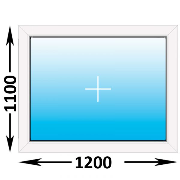 Пластиковое окно Veka WHS глухое 1200x1100 (ширина Х высота)  (1200Х1100)