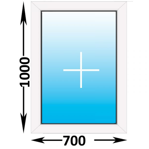 Пластиковое окно Veka WHS глухое 700x1000 (ширина Х высота)  (700Х1000)