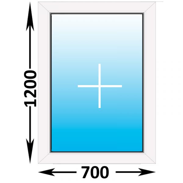 Пластиковое окно Veka WHS глухое 700x1200 (ширина Х высота)  (700Х1200)