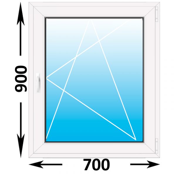 Пластиковое окно Veka WHS одностворчатое 700x900 (ширина Х высота)  (700Х900)