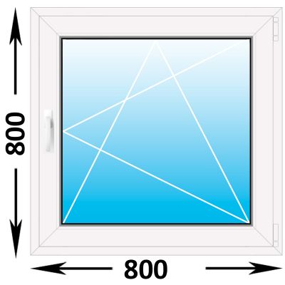 Пластиковое окно Veka WHS одностворчатое 800x800 (ширина Х высота)  (800Х800)