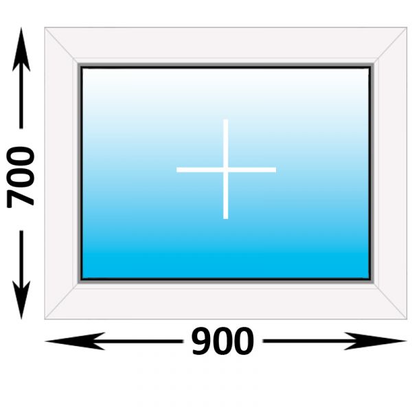 Пластиковое окно Veka WHS глухое 900x700 (ширина Х высота)  (900Х700)