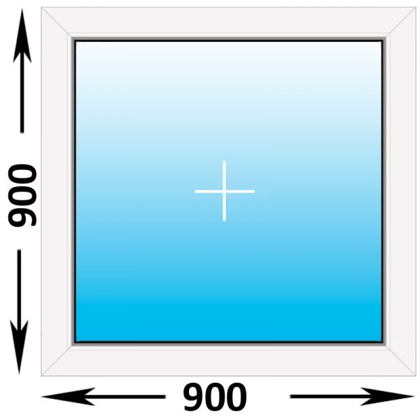 Пластиковое окно Veka WHS глухое 900x900 (ширина Х высота)  (900Х900)